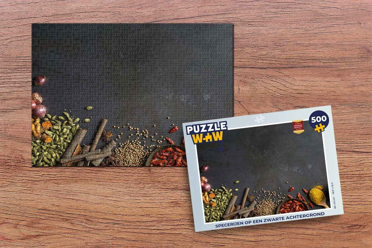 PuzzleWow Kruiden & Specerijen Legpuzzel 500 Stuks - Multicolor