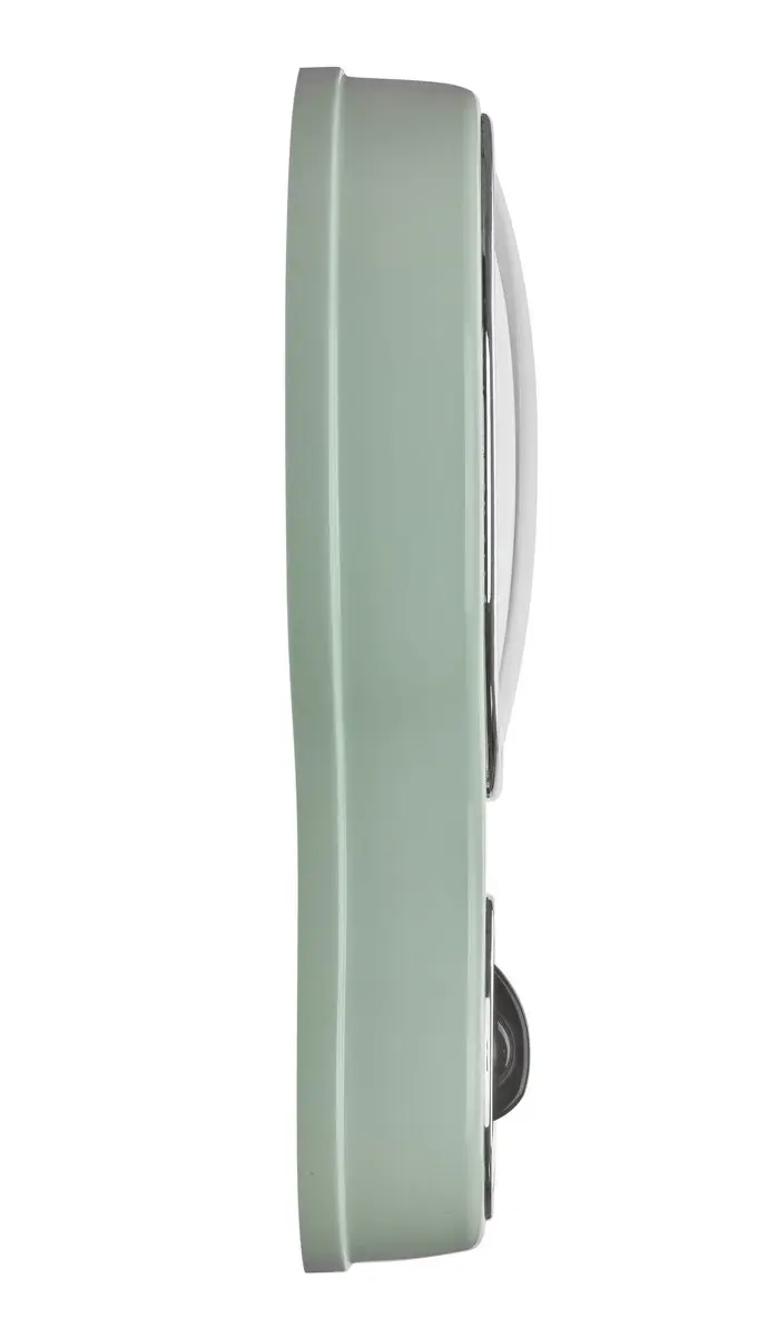 TFA Dostmann Keuken Wandklok Retro Design Mintgroen - 20cm - afbeelding 2 van 6