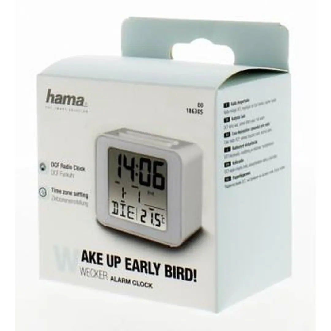 Hama Cube Draadloze Wekker - Wit - afbeelding 4 van 6