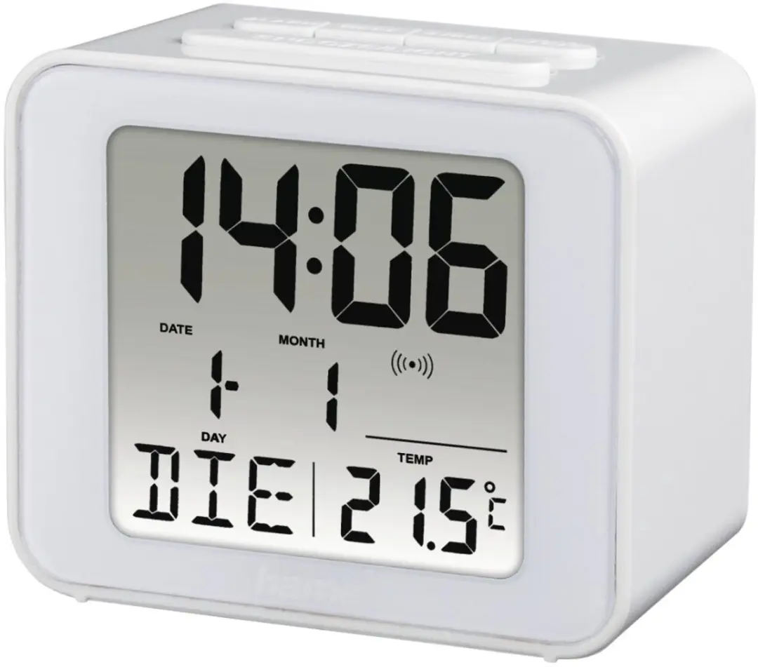 Hama Cube Draadloze Wekker - Wit