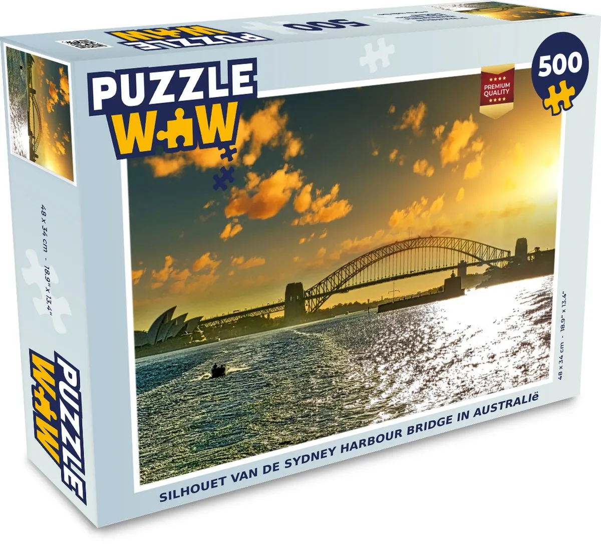 PuzzleWow Sydney Harbour Bridge Legpuzzel 500 Stuks