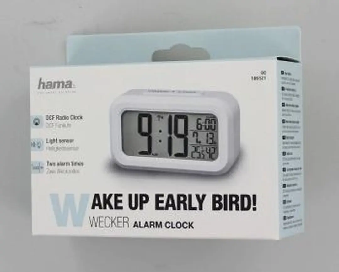 Hama RC 660 Radiogestuurde Wekker - Wit - afbeelding 4 van 6