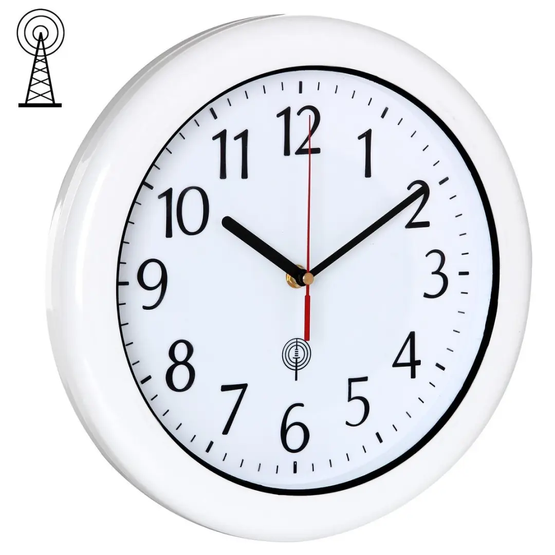 Monzana Wandklok 30cm - Wit