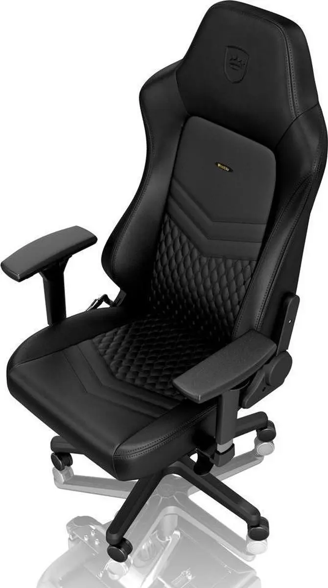 Noblechairs Hero Real Leather Gamestoel - Zwart - afbeelding 2 van 6