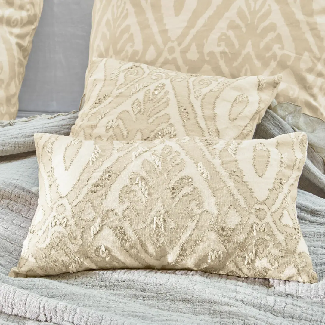 Loberon Kussenhoes set Armidale - 2 Stuks - Wit/Beige - afbeelding 3 van 4