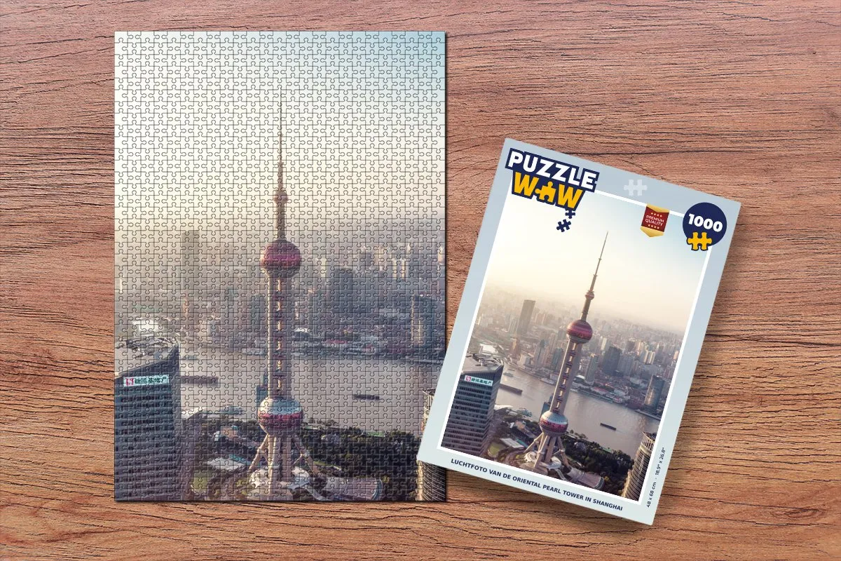 PuzzleWow Oriental Pearl Tower Legpuzzel 1000 Stuks