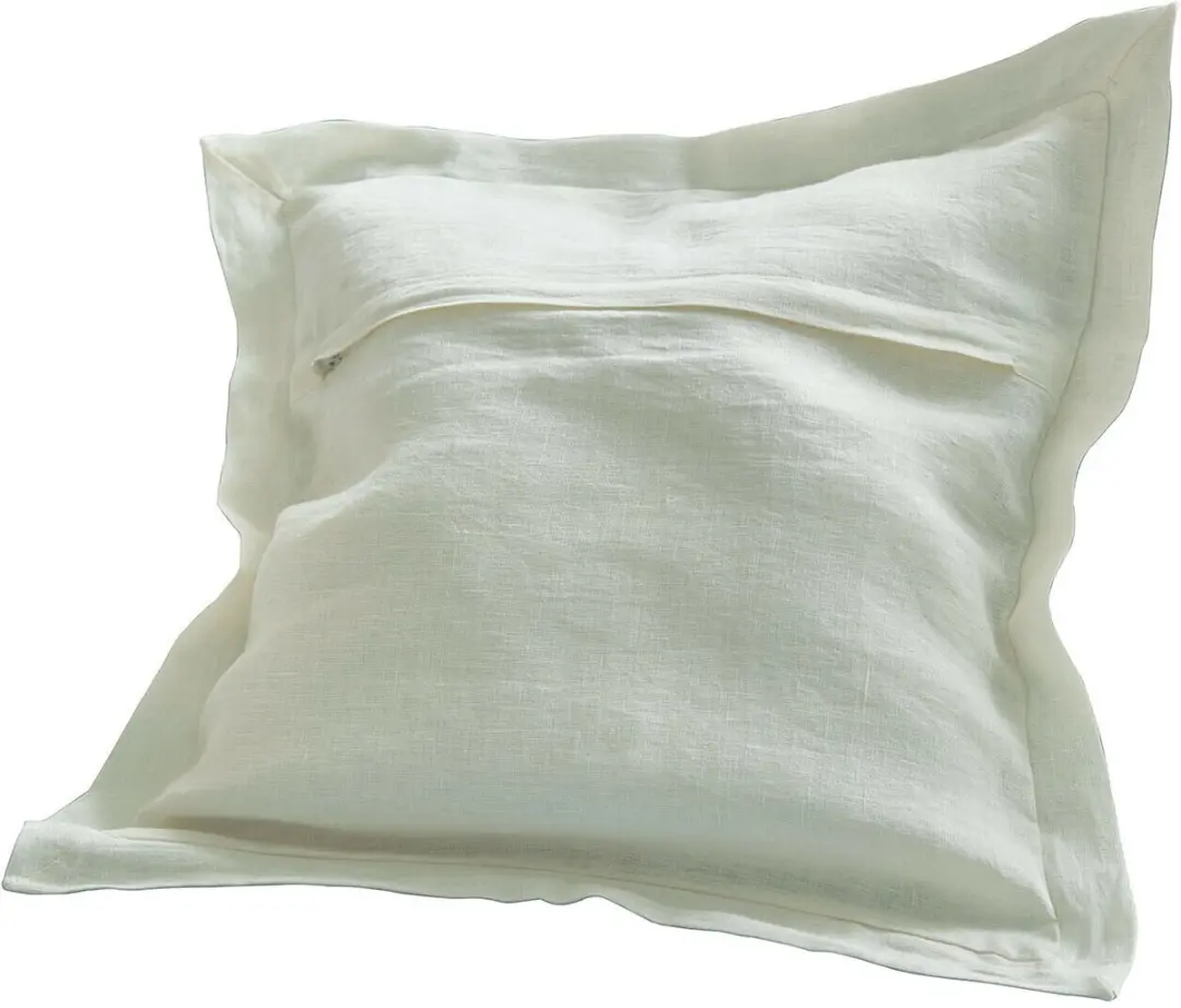 Loberon Kussenhoes Hazelwick - Crème/Blauw - afbeelding 4 van 4