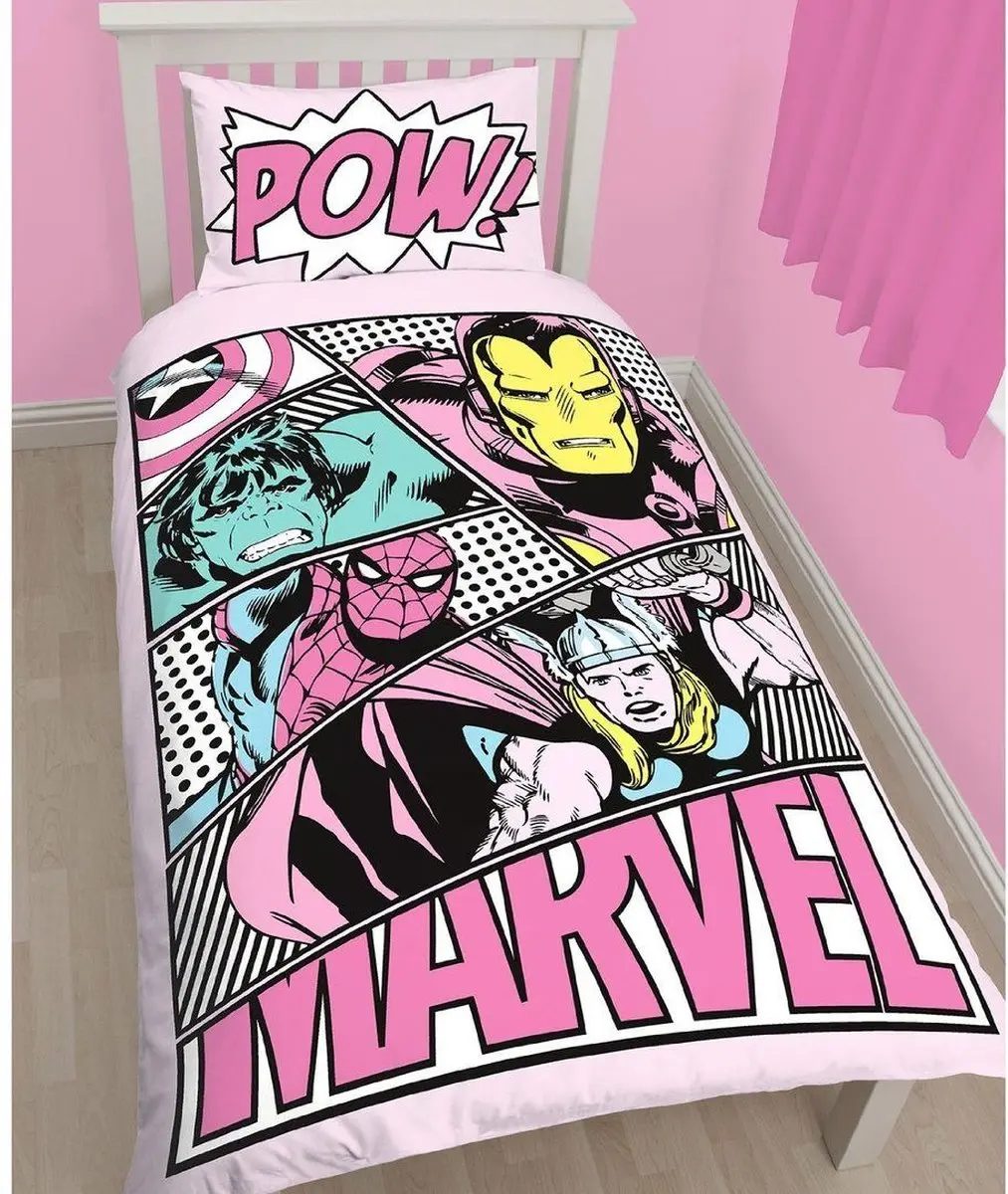 Marvel Dekbedovertrek Girl 135x200 Polykatoen