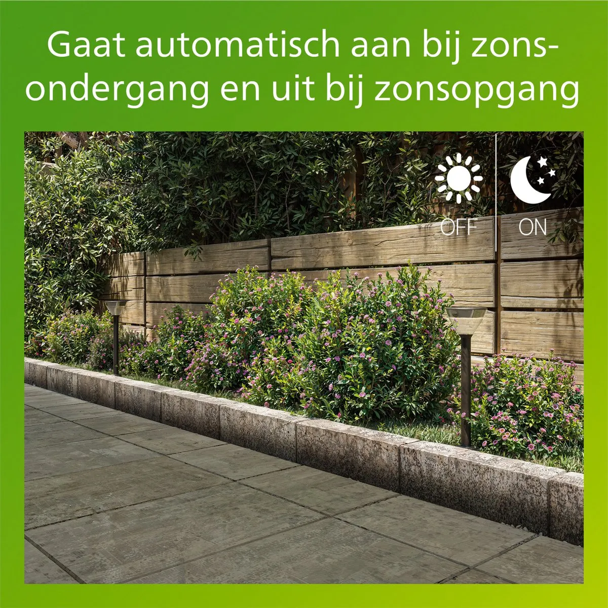 Philips Kyna Solar Sokkellamp Zwart - Warmwit 2700K - IP44