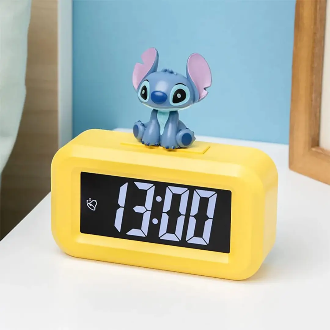 Paladone Lilo & Stitch Stitch Icoon Mini Wekker - 8cm Geel