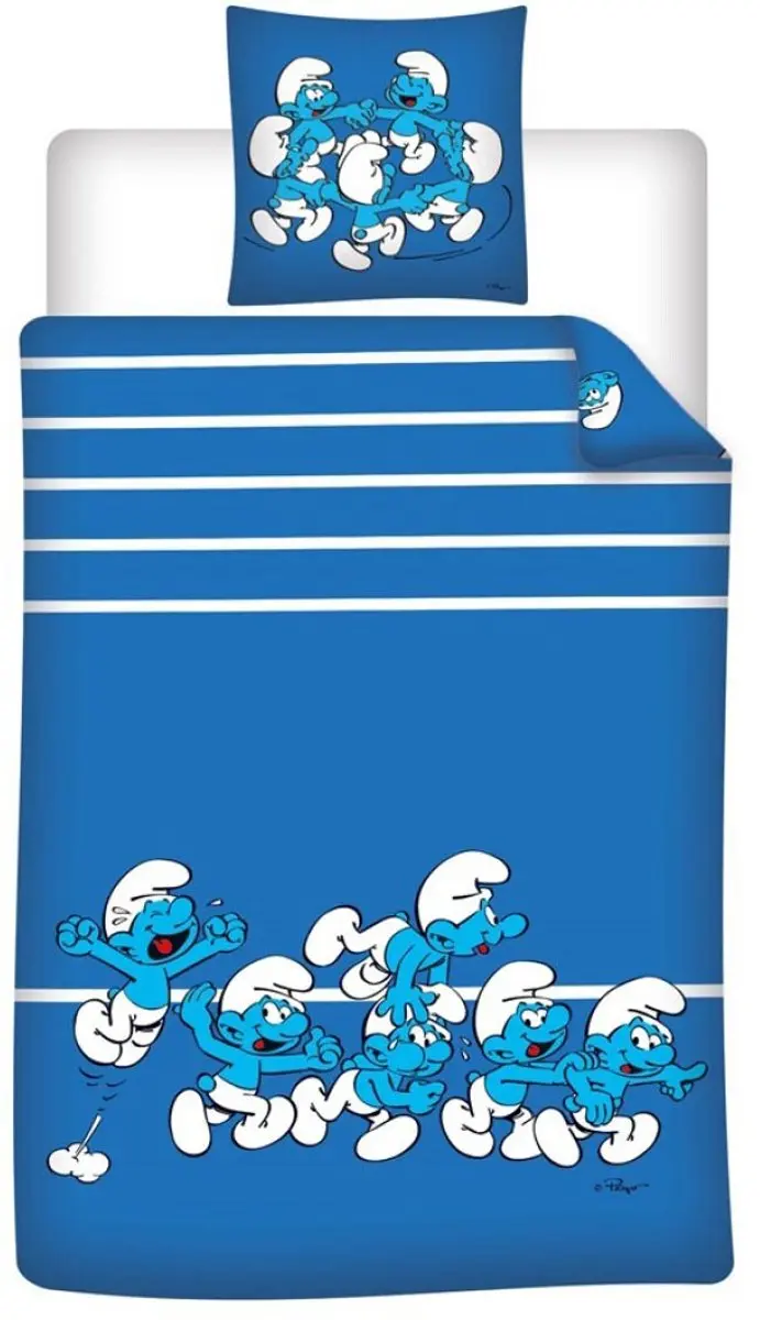 De Smurfen Dekbedovertrek Blue