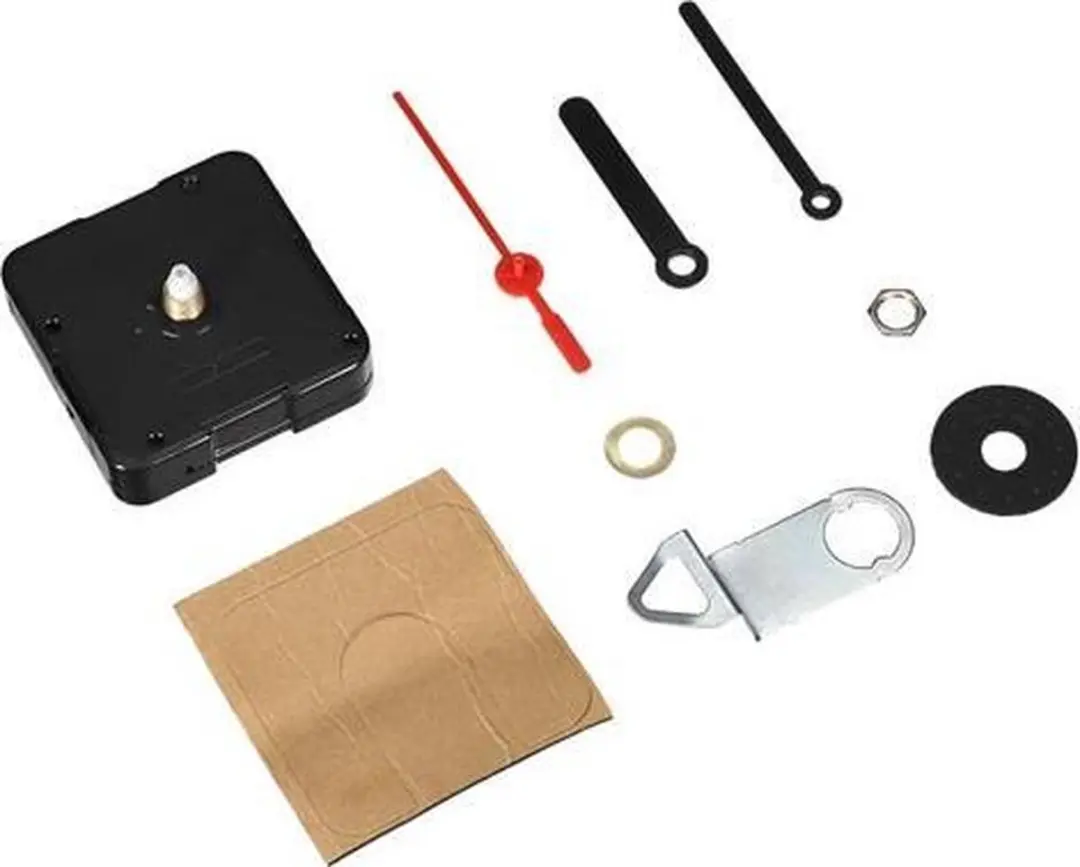 Perel Kwartsklokmechanisme, reparatieset, lengte minutenwijzer 5.5 cm, zwarte wi