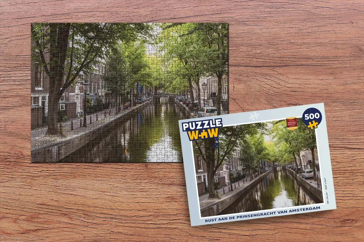 PuzzleWow Legpuzzel Rust aan de Prinsengracht 500 Stuks - Multicolor