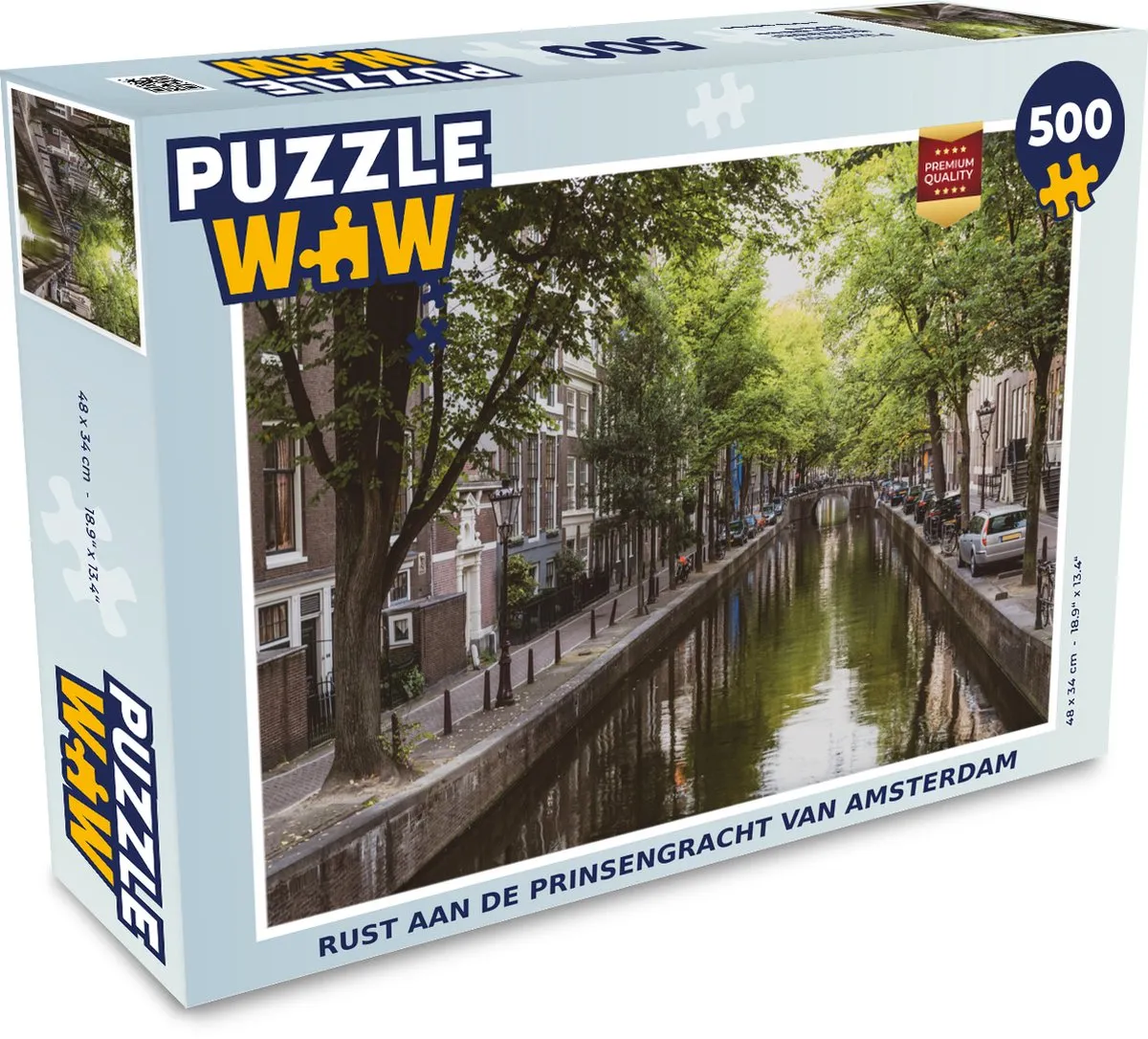 PuzzleWow Legpuzzel Rust aan de Prinsengracht 500 Stuks