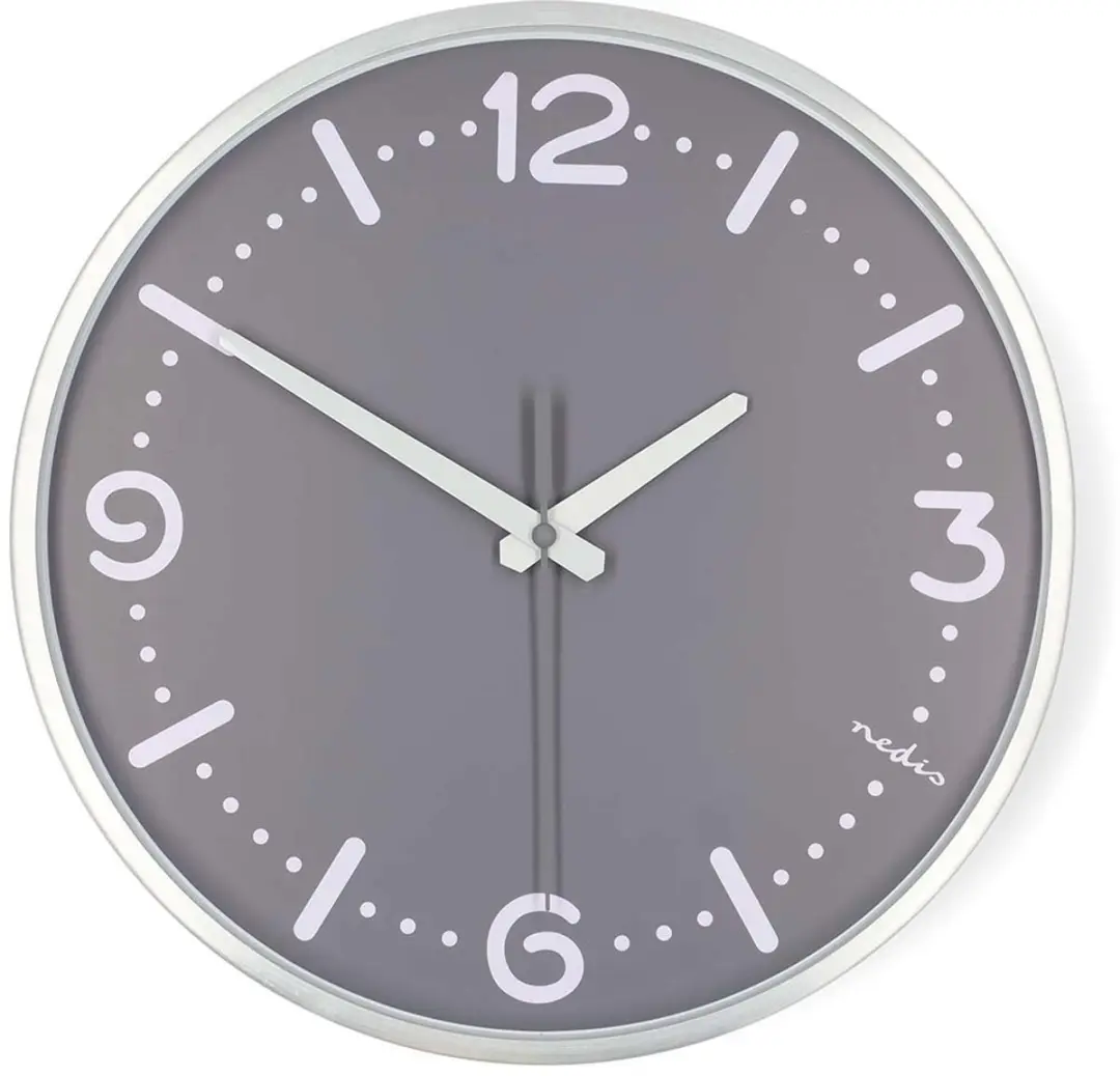Nedis Wandklok 30cm Metaal