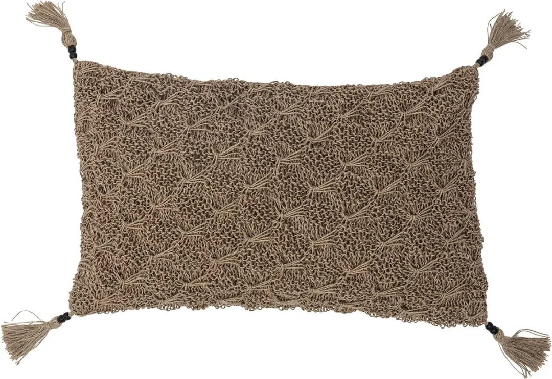 Lione Cushion, Brown, Cotton