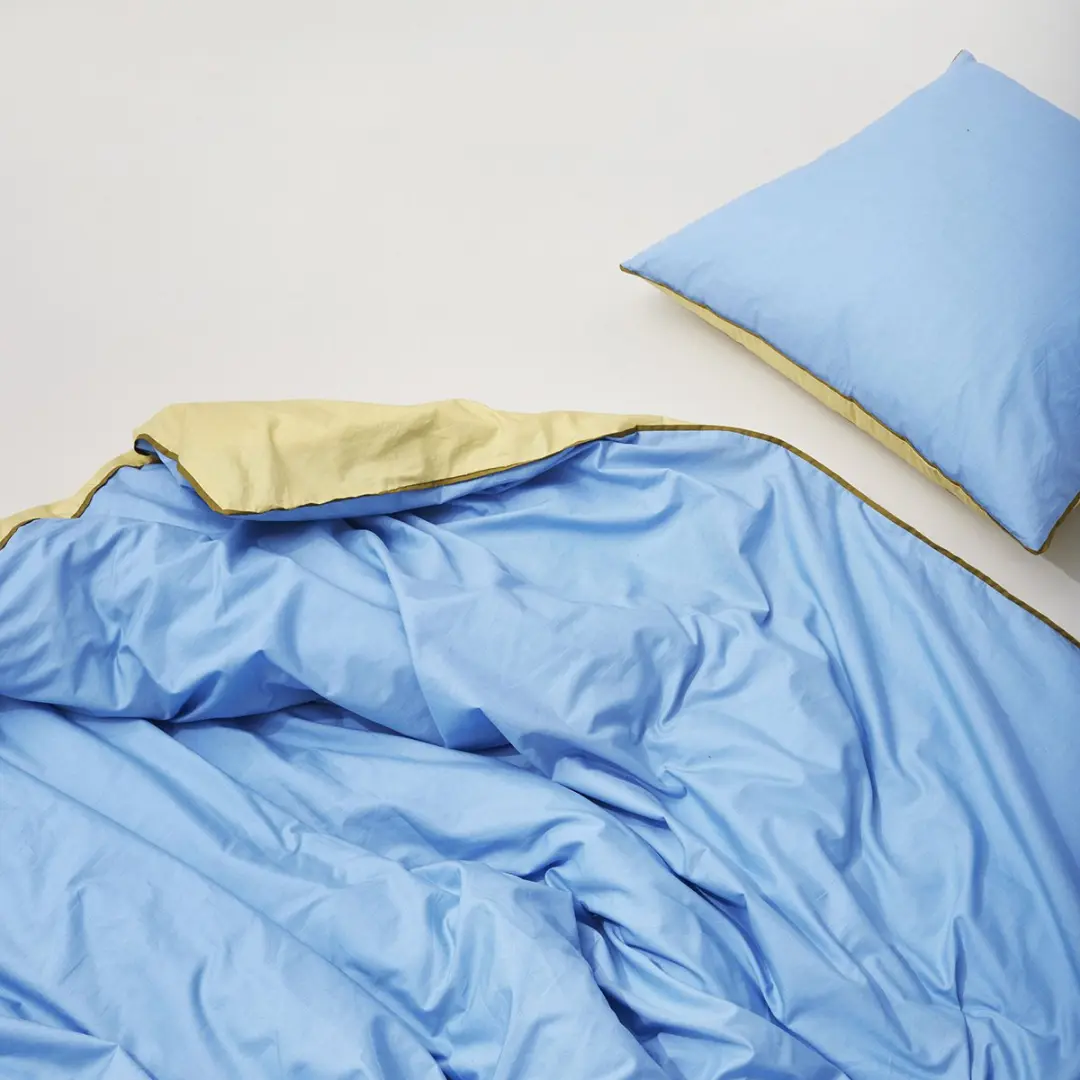Hübsch Aki Beddengoed - Eenpersoons - Blauw - afbeelding 5 van 6