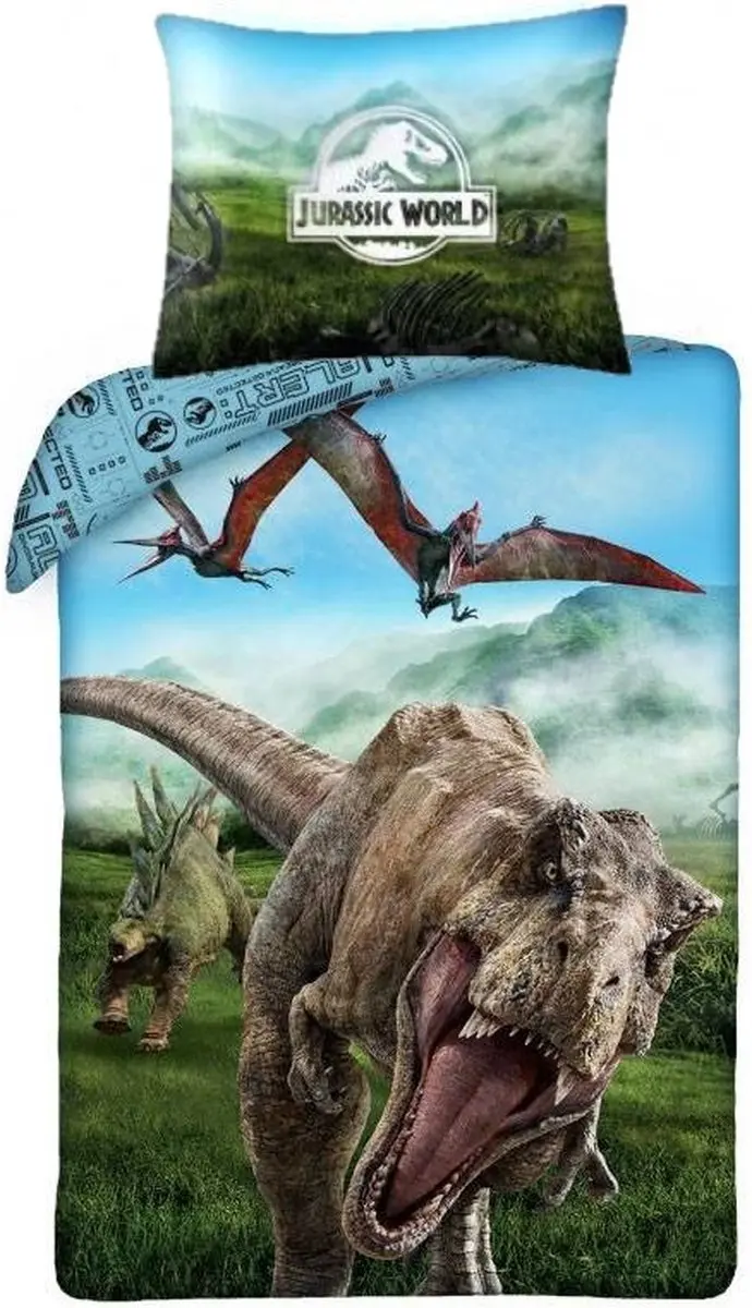 Jurassic World Dekbedovertrek Alfa Dinosaurus 140 x 200 cm