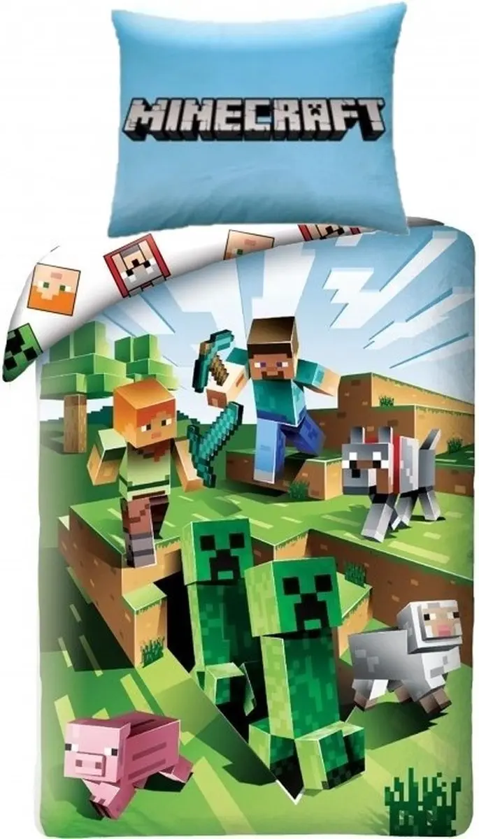 Minecraft Dekbedovertrek Battle