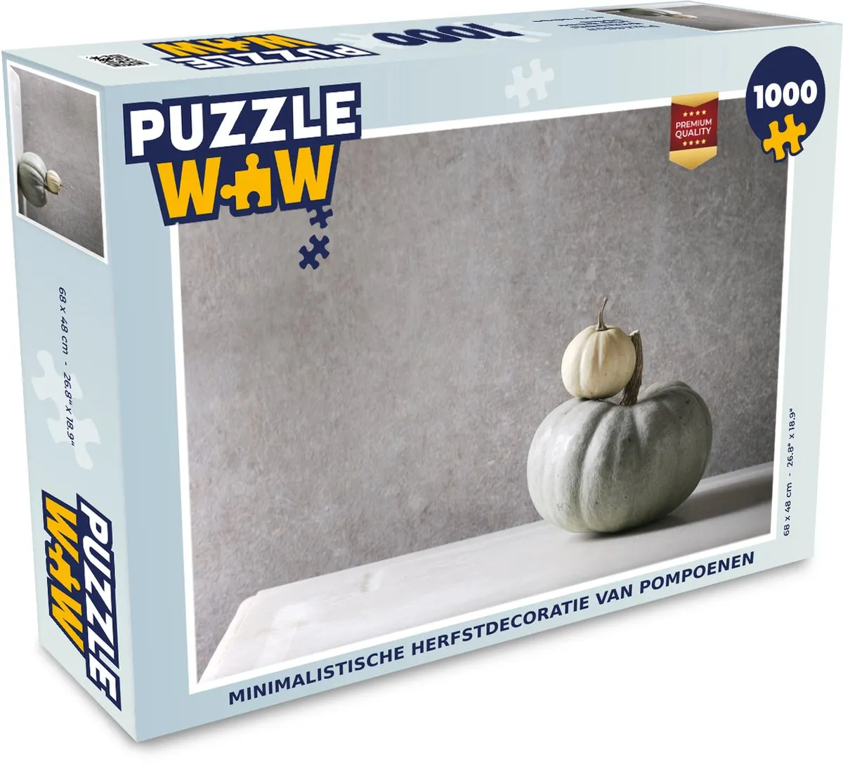 PuzzleWow Herfstdecoratie Pompoenen Puzzel 1000 Stuks