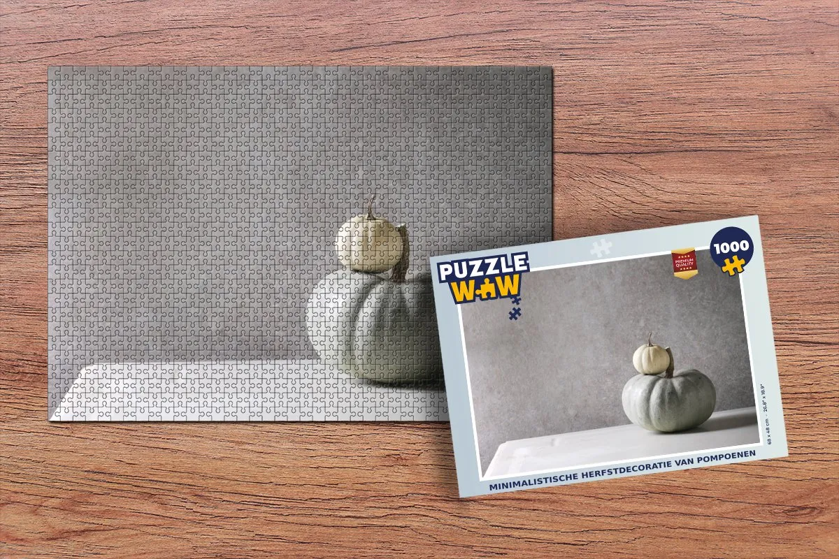 PuzzleWow Herfstdecoratie Pompoenen Puzzel 1000 Stuks - Multicolor
