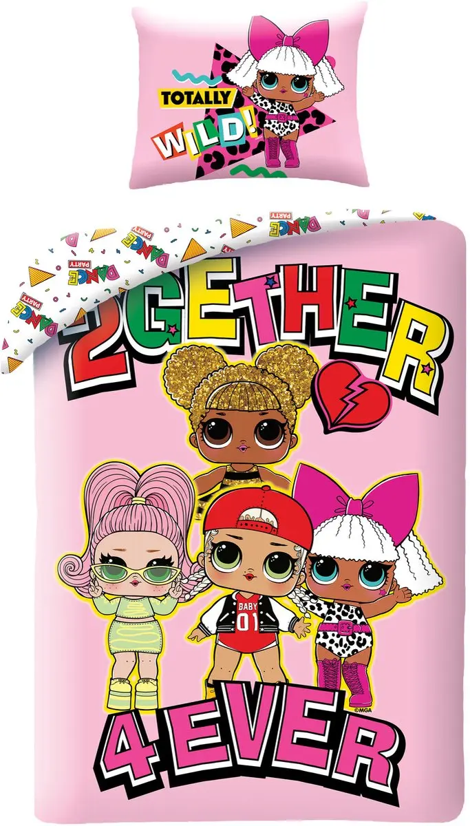 LOL Surprise! Dekbedovertrek 2gether 4ever 140 x 200 cm