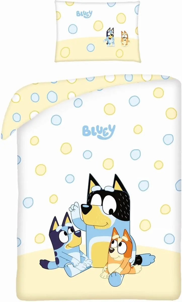 Bluey Peuterdekbedovertrek