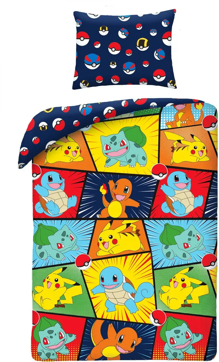 Pokemon Dekbedovertrek ready 140 x 200 cm