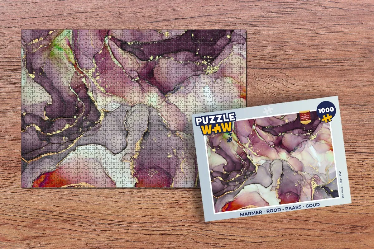 PuzzleWow Marmer Legpuzzel 1000 Stuks - Multicolor