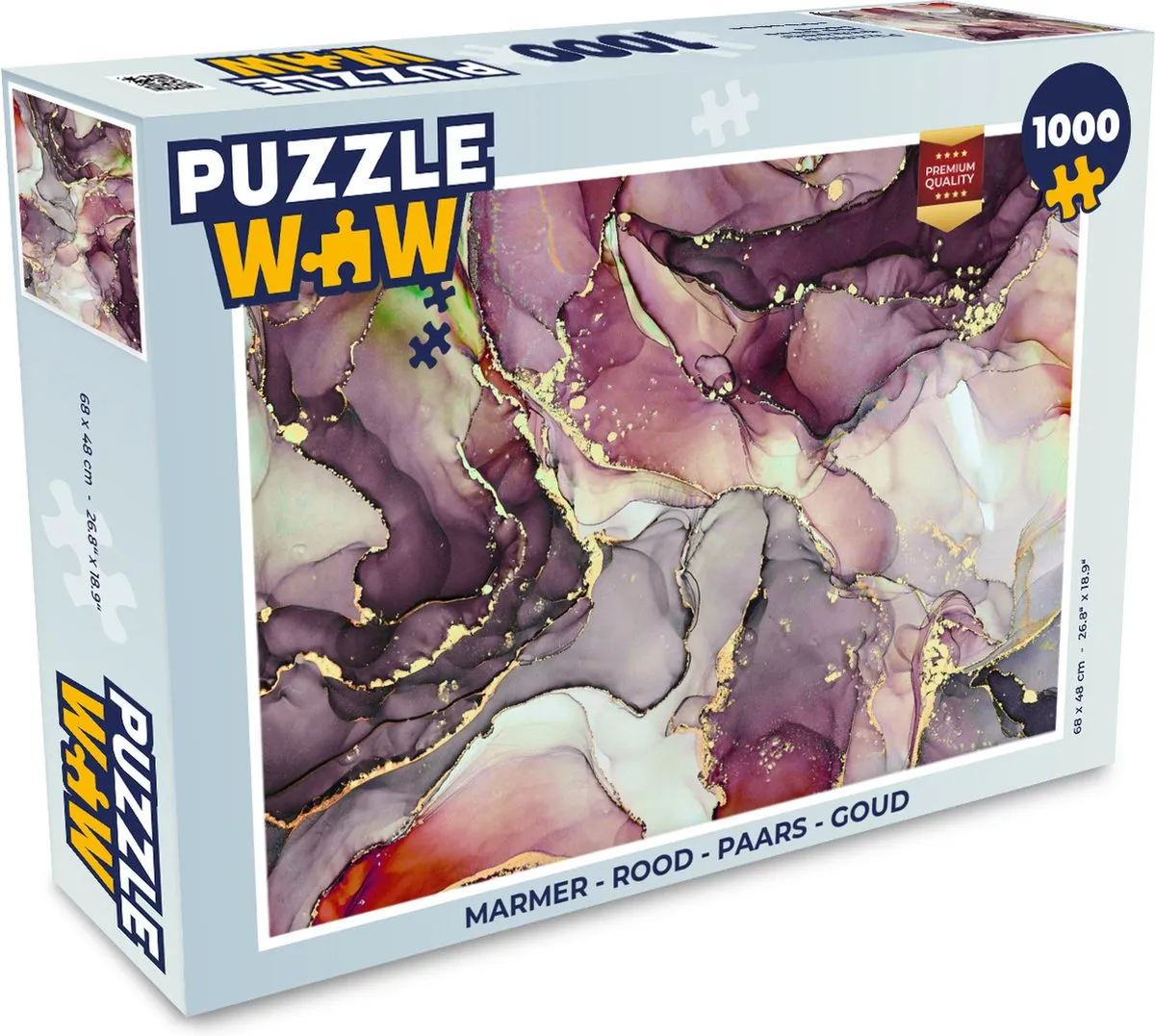 PuzzleWow Marmer Legpuzzel 1000 Stuks