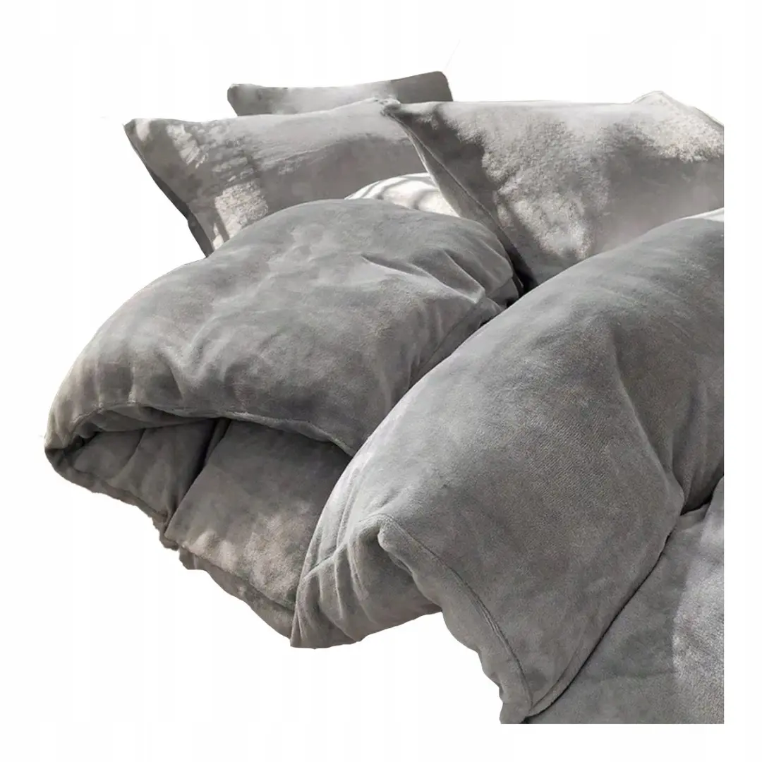 Polar dekbedovertrek 160x200 MIŚ Zacht Winter Pluche Grijs