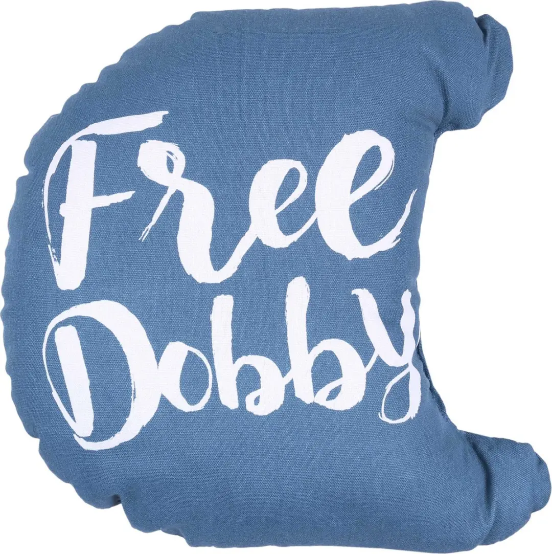 Zee-blauw kussen Free Dobby 35x40 HARRY POTTER