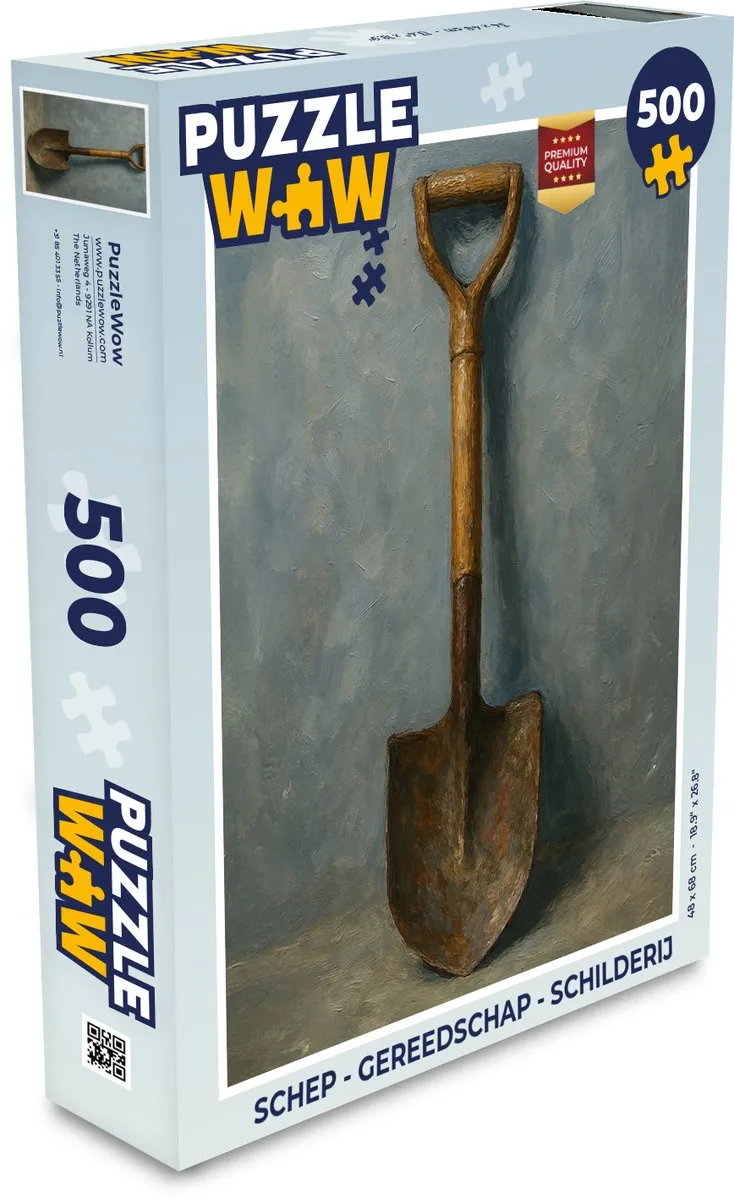 PuzzleWow Schep Gereedschap Legpuzzel 500 Stuks