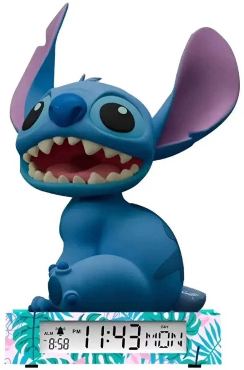 Lilo & Stitch 3D Nachtlamp & Wekker - Blauw - afbeelding 6 van 6