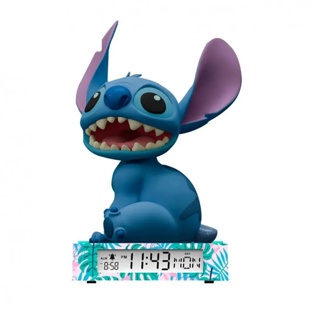 Lilo & Stitch 3D Nachtlamp & Wekker - Blauw - afbeelding 5 van 6