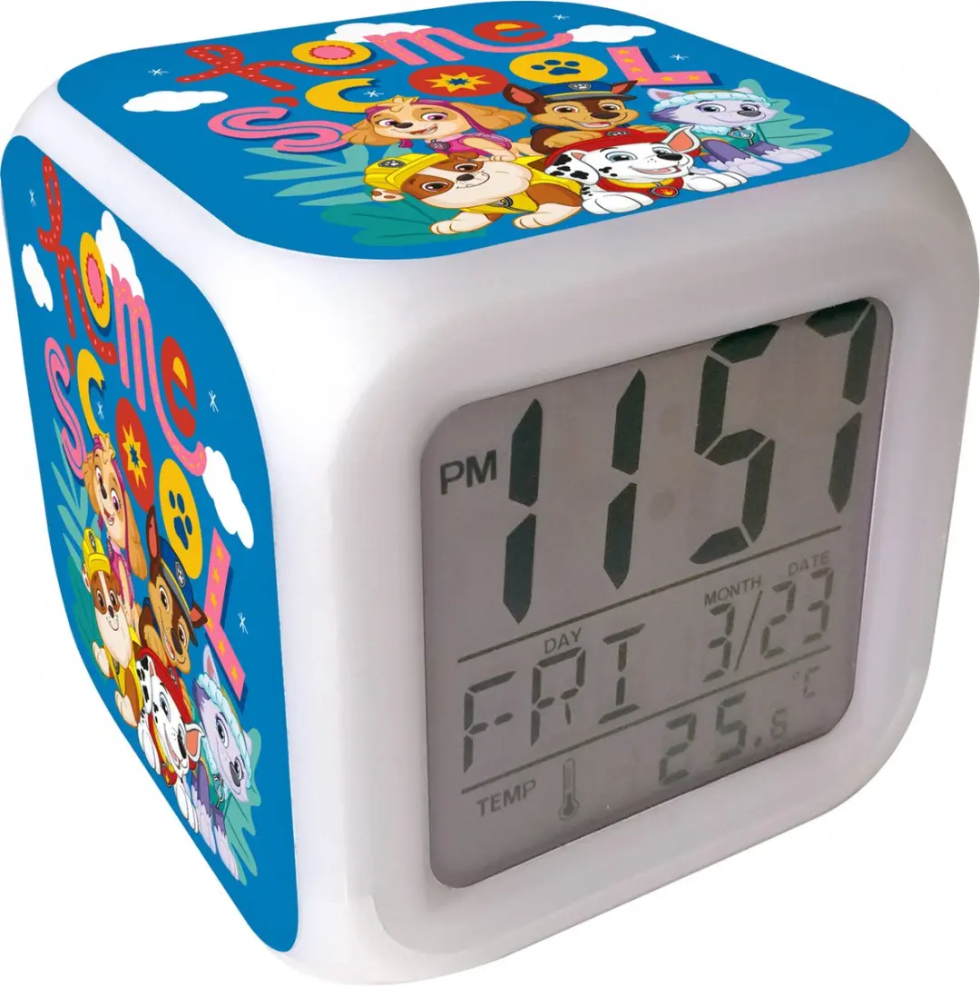 Nickelodeon Paw Patrol Digitaal LED Wekker 8cm