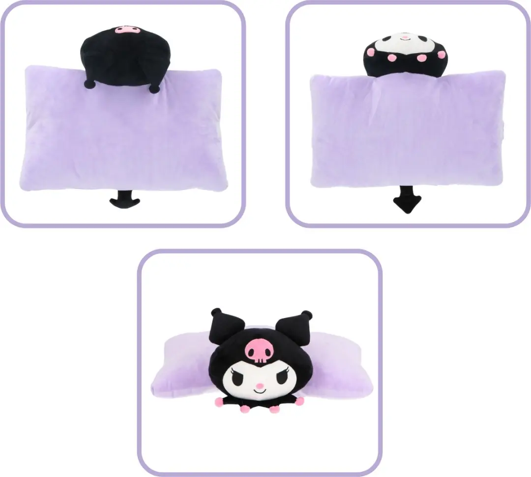 Kuromi Knuffelkussen Paars - afbeelding 3 van 4