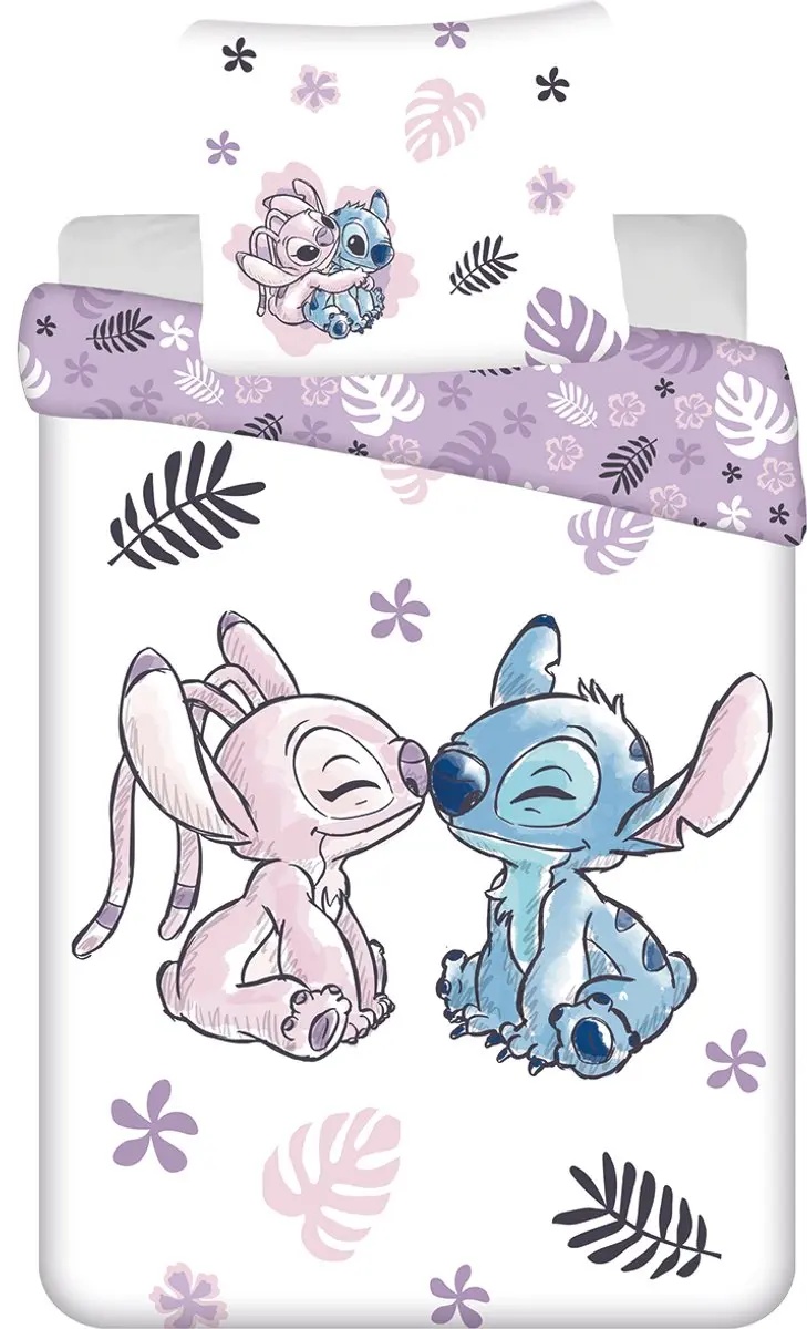 Lilo en Stitch dekbedovertrek Stitch & Angel 160 x 200 cm