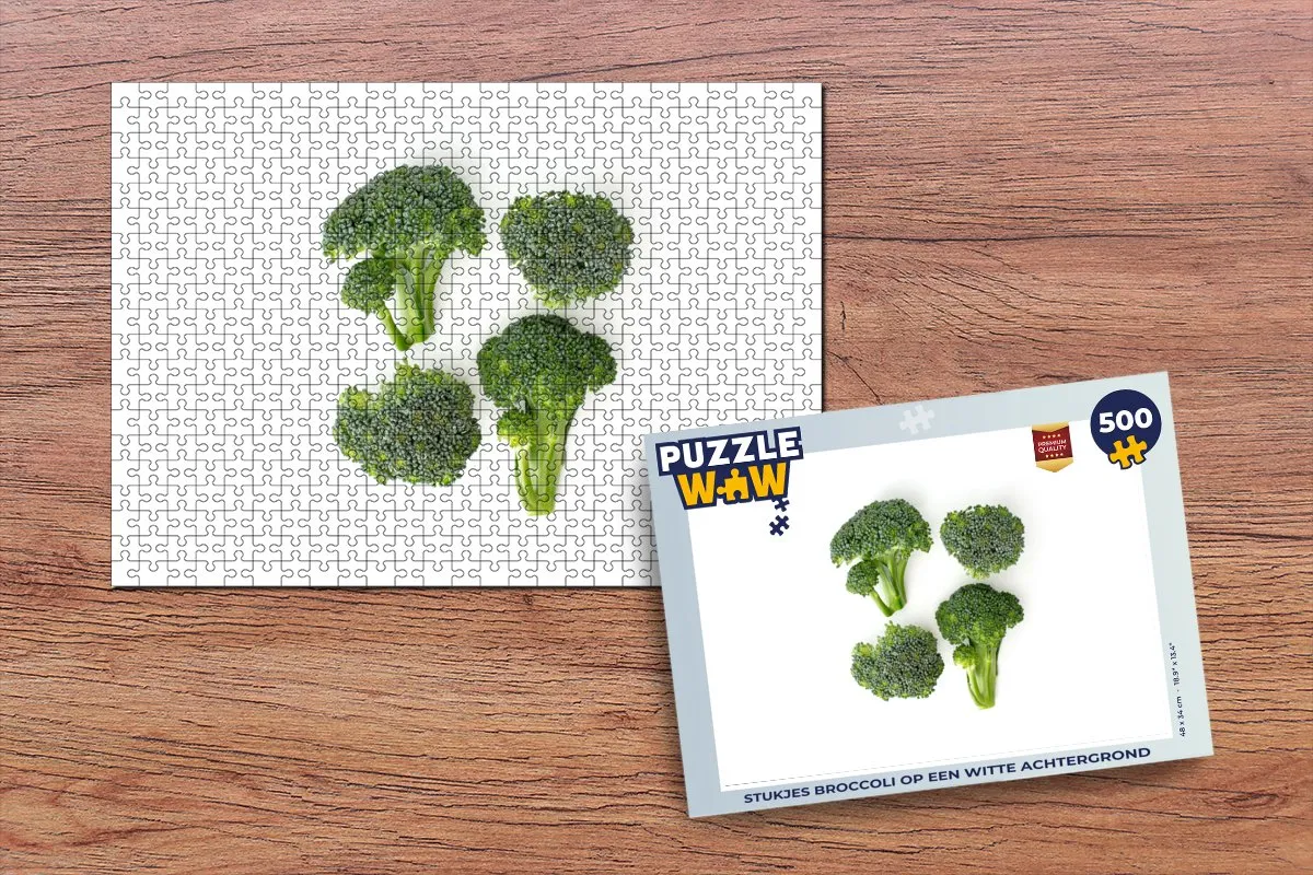 PuzzleWow Legpuzzel 500 Stuks - Broccoli Multicolor