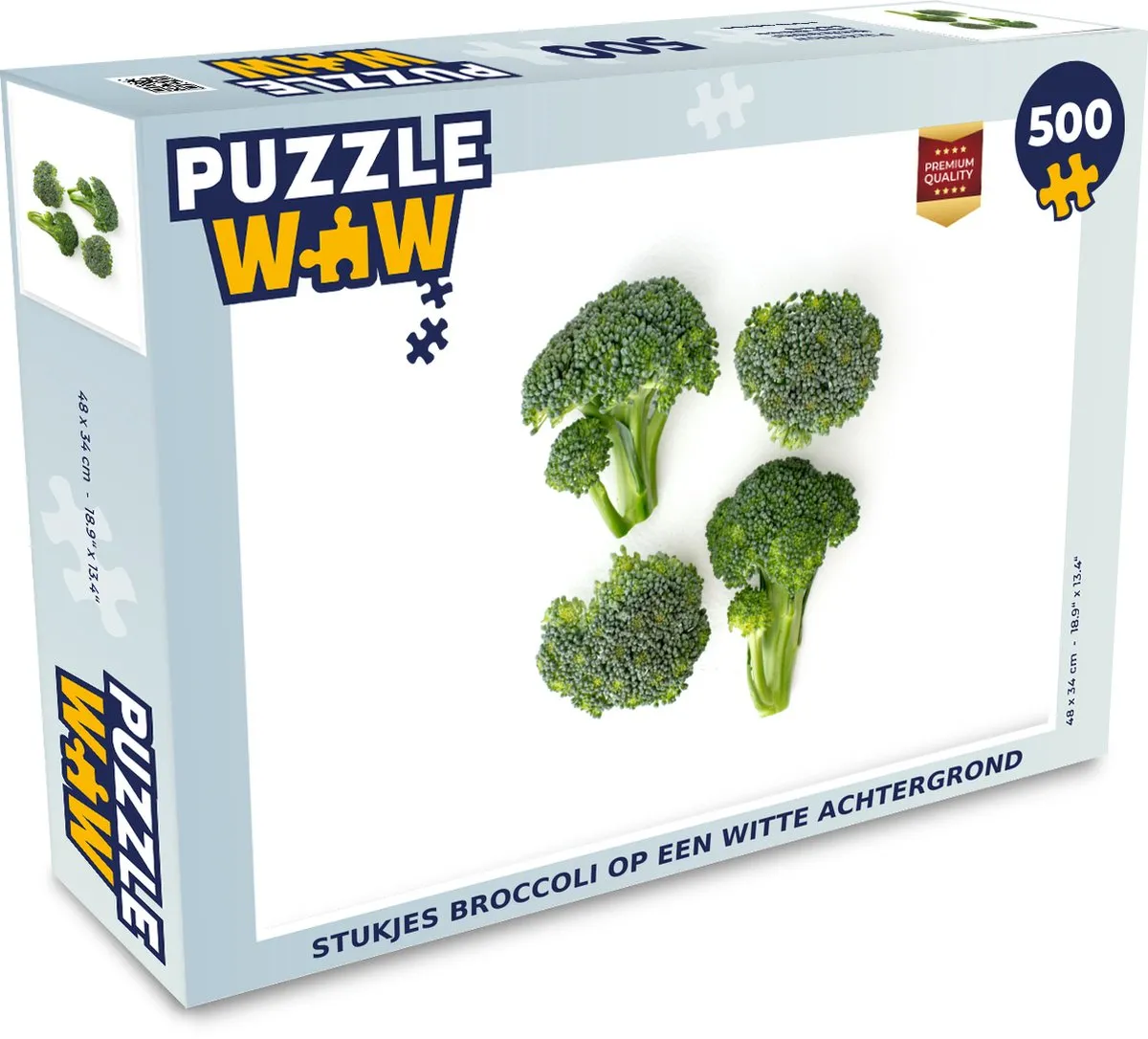 PuzzleWow Legpuzzel 500 Stuks - Broccoli Multicolor