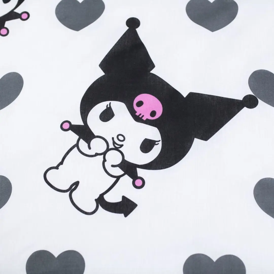 Hello Kitty Kuromi Dekbedovertrek 140x200cm - Katoen - 1 Kussensloop - afbeelding 4 van 6