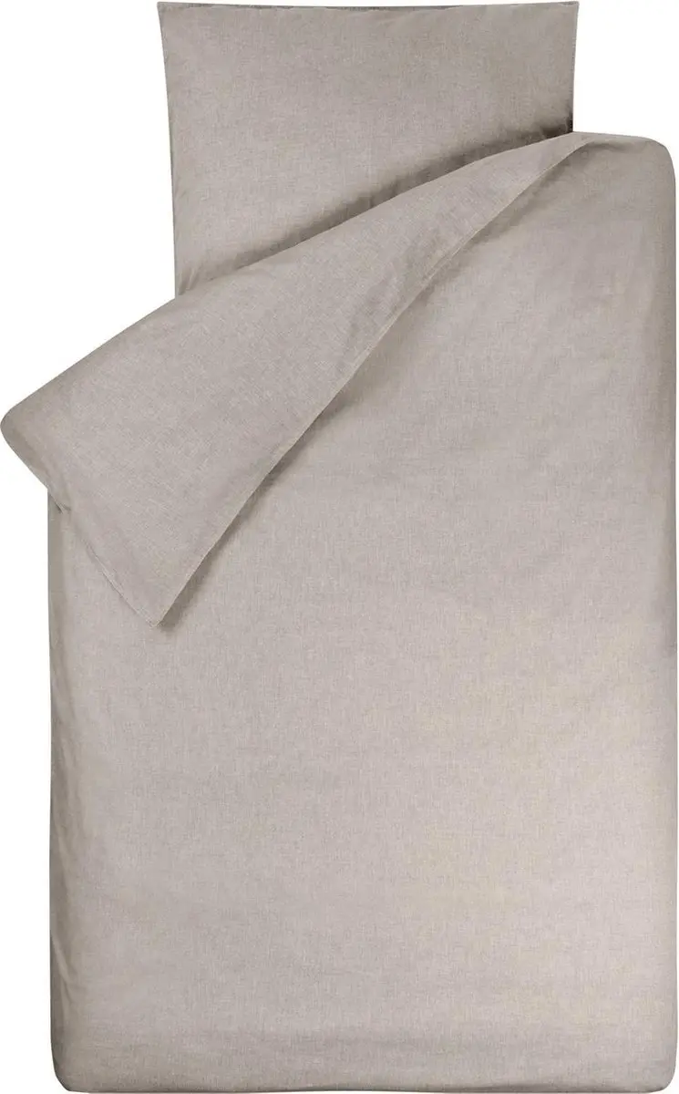 BINK Bedding Dekbedovertrek Bo Zand 1-persoons 140x200/220 cm (incl 1 kussensloo