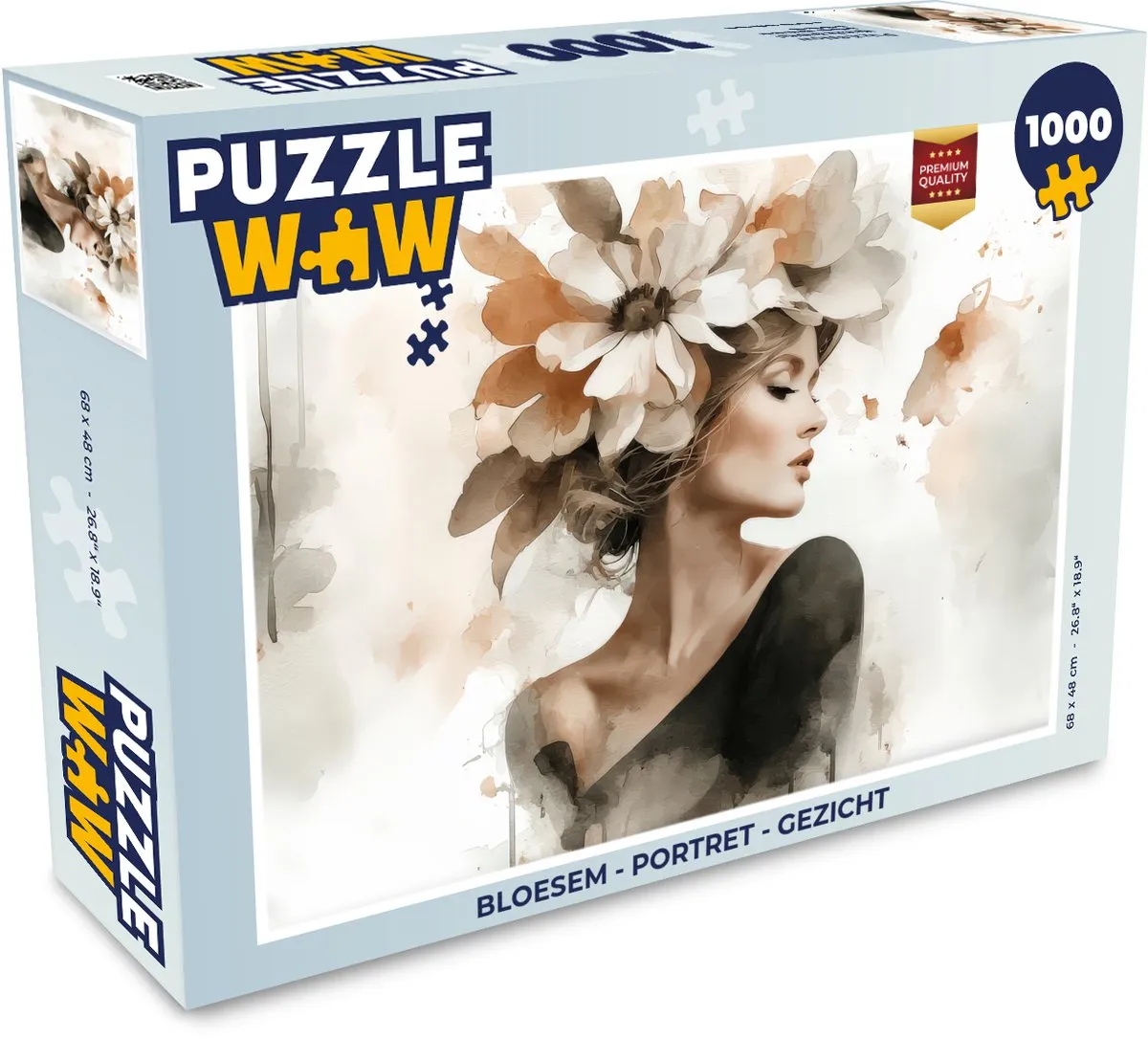 PuzzleWow Bloesem Portret Gezicht Puzzel