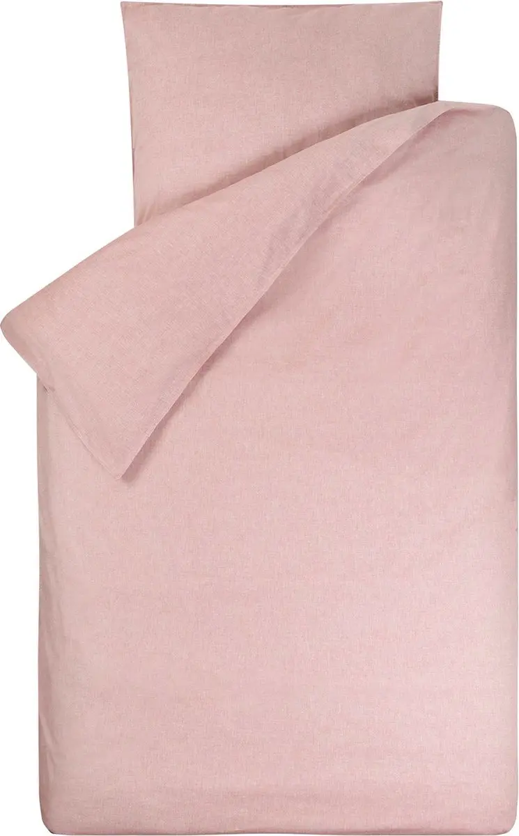 BINK Bedding Dekbedovertrek Bo peach 1-persoons 140 x 220 cm
