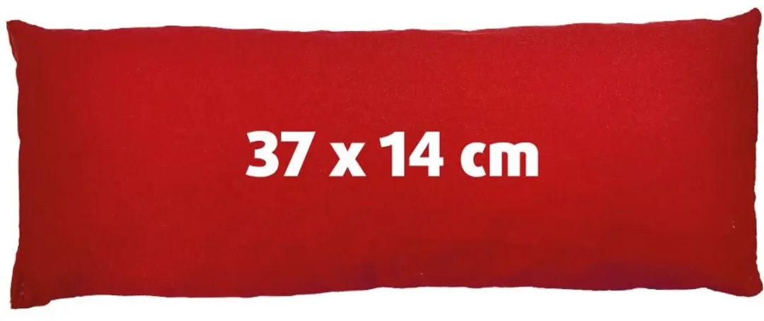 Lucovitaal Kersenpit Kussen 27x27cm - Rood - afbeelding 3 van 5