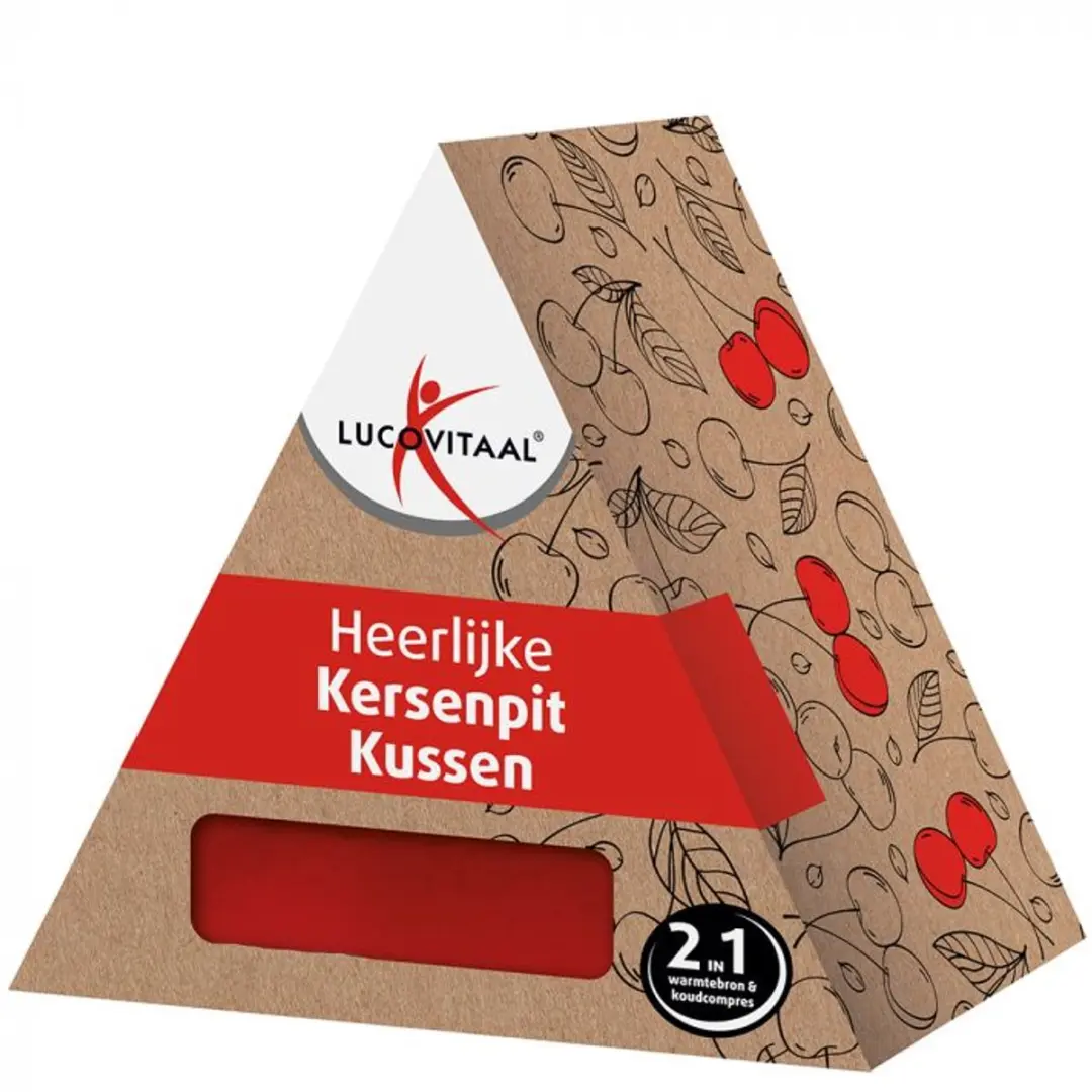 Lucovitaal Kersenpit Kussen 27x27cm