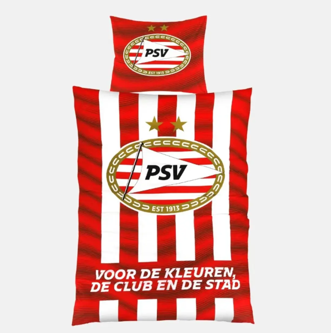 PSV Dekbed Rood wit Thuis 140x200 cm