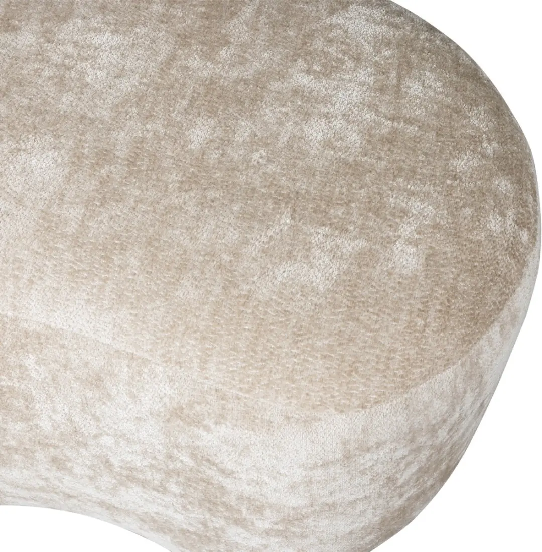 WOOOD Popular Poef - 43x73x49cm - Naturel - afbeelding 4 van 6