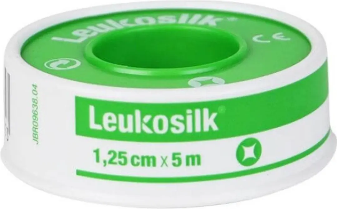 Voordeelverpakking 3 X Leukosilk hechtpleister, met klemring, 9.2m x1,25cm, 1st
