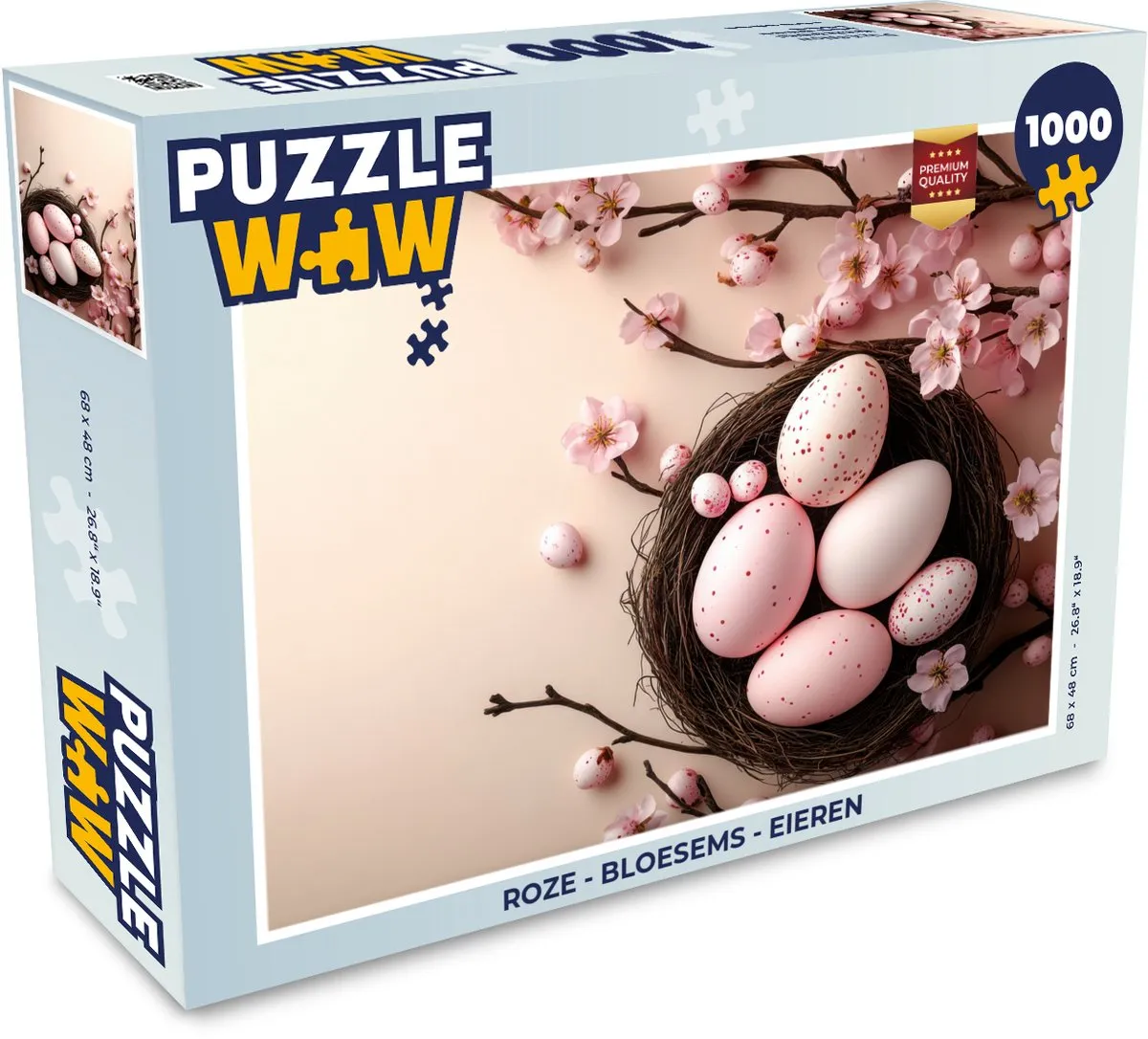 PuzzleWow Roze Bloesems Legpuzzel 1000 Stuks